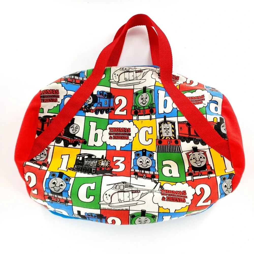 Vtg 1993 Thomas The Tank Engine & Friends Tote Bag Small Duffle Bag